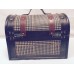 Decorative Wooden Box Trunk Dome Top With Handle Houndstooth Print   332725205362